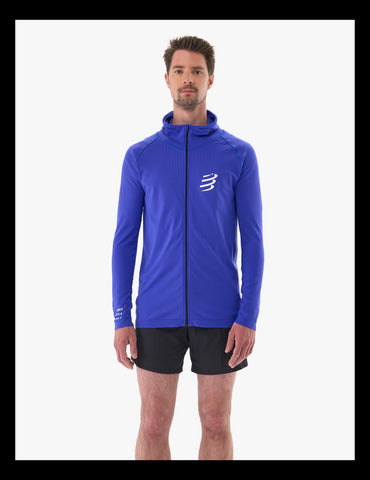 Compressport - 3D Thermo Seamless Hoodie Zip - Dazz Blue