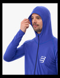 Compressport - 3D Thermo Seamless Hoodie Zip - Dazz Blue