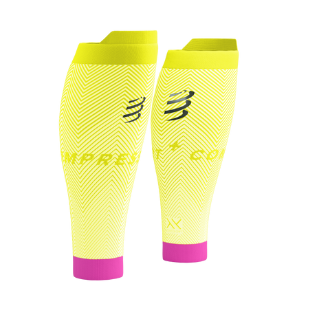 Compressport CalfsR2 Oxygen - Safe Yellow