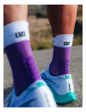 Compressport Pro Racing Socks v4.0 Run High - Lilac White