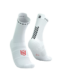 Compressport Pro Racing Socks v4.0 Run High - White/Black