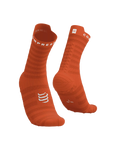 Compressport Pro Racing Socks v4.0 Ultralight Run High - Fire/White